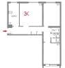 Продам 3-комнатную квартиру в Екатеринбурге, Эльмаш, Шефская ул. 61, 59 м²