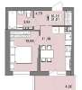 Сдам 1-комнатную квартиру, Тенистая ул. 6/2, 35 м²