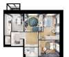 Продам 3-комнатную квартиру, ул. Хуторская корп. 2, 72.7 м²