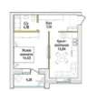 Продам 1-комнатную квартиру, Тюльпановая ул. 7, 43.4 м²