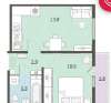 Сдам 2-комнатную квартиру, ул. Евгения Савкова 17А, 33 м²