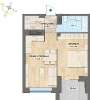 Продам 1-комнатную квартиру, ул. Николая Кичигина 9/4, 47.8 м²