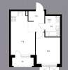 Сдам 1-комнатную квартиру, Полимерный пер. 13, 34.3 м²