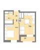 Продам 1-комнатную квартиру, ул. Тенистая стр. 8б, 34.8 м²