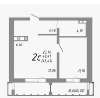 Продам 1-комнатную квартиру, ул. Академика Парина 13, 40.4 м²