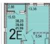 Продам 1-комнатную квартиру в Екатеринбурге, Шарташ, ул. Академика Парина д. 37а, 41.1 м²