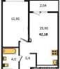 Продам 1-комнатную квартиру в Екатеринбурге, Уралмаш, ул. Победы 102, 42.2 м²