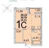 Продам студию, ул. Академика Парина д. 37а, 31.1 м²