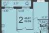 Продам 2-комнатную квартиру, ул. Академика Парина 46/5, 53 м²