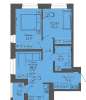 Продам 2-комнатную квартиру, б-р Новосинарский стр. 1, 47.8 м²